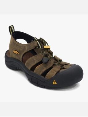 Keen Newport Brown Leather Water Shoes Sandals Big Boy's Size 4